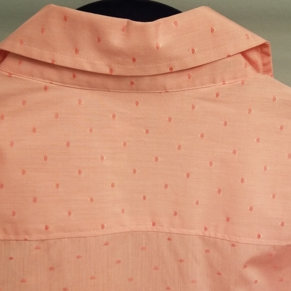 Banana Republic Pink Print 3/4 Length Sleeve Top - Picture 7 of 8